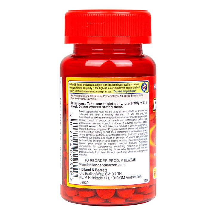 Holland & Barrett Radiance Multi Vitamins & Iron One a Day 240 Tablets
