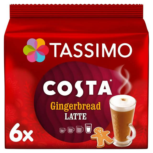 Tassimo Costa Gingerbread Latte x5 203.4g