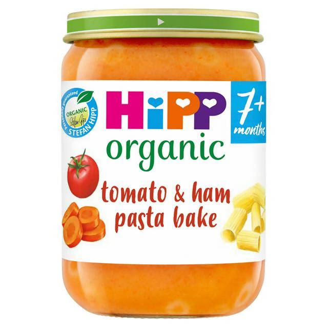 HiPP Organic Pasta Tomato & Ham Pasta Bake Jar 190g 7 Month+