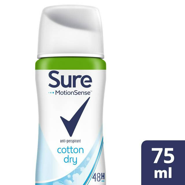 Sure Women Compressed Anti-Perspirant Deodorant, Cotton Dry 75ml