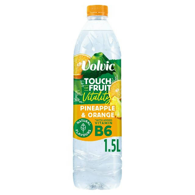 Volvic Touch of Fruit Vitality Pineapple & Orange Natural Flavoured Water 1.5L