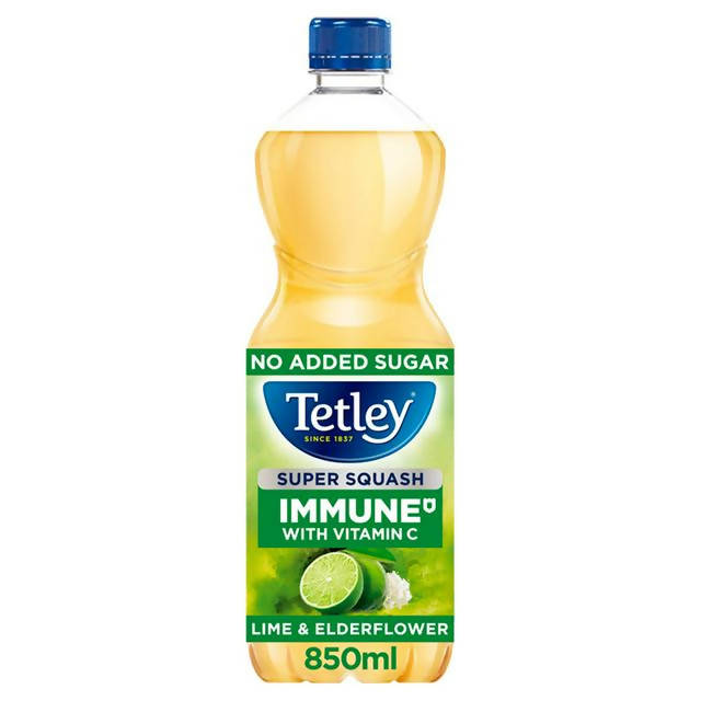 Tetley Super Squash Immune Lime & Elderflower 850ml
